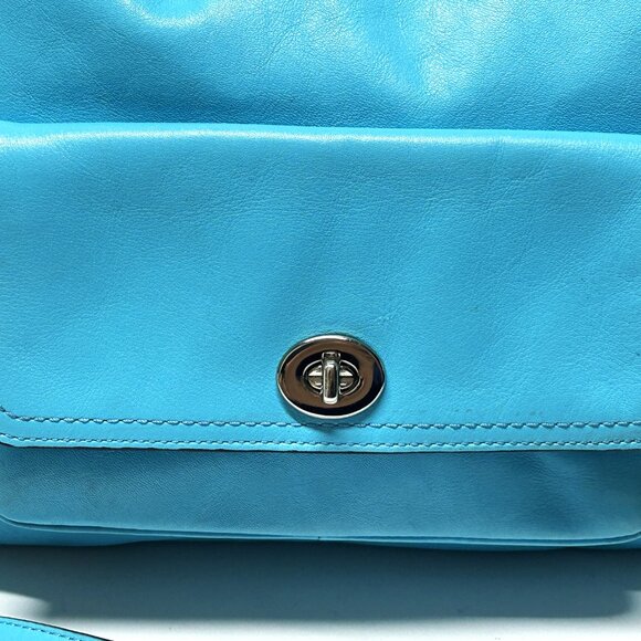 Vintage COACH Legacy Leather Courtenay Hobo Bag No A1393-22381 (BLUE) - Picture 5 of 9